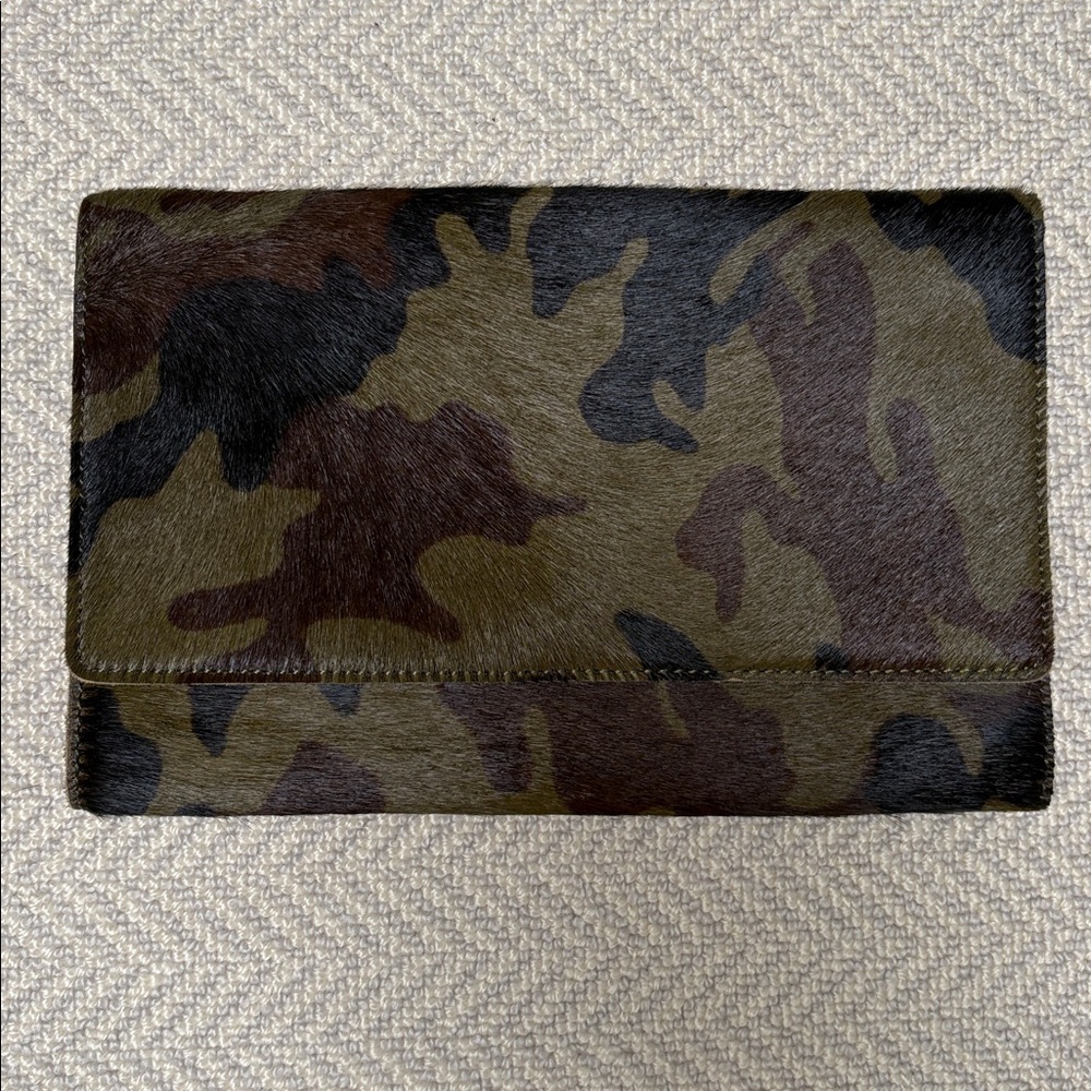 BARNEYS NEW YORK Camo Hair Clutch /Handbag /Crossbody Bag  - Can be worn 5 ways